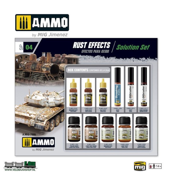 Ammo MIG 7805 super pack roest effects
