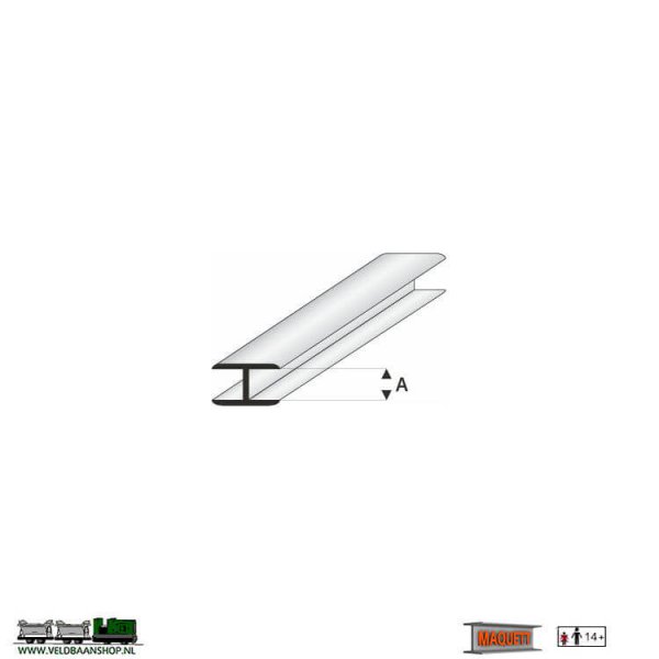 MAQUETT 450-51/3 profiel: Plat-verbind profiel styreen open