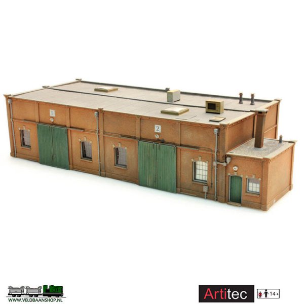 Artitec 10.112 Baksteen loods resin H0 1:87 Veldbaanshop