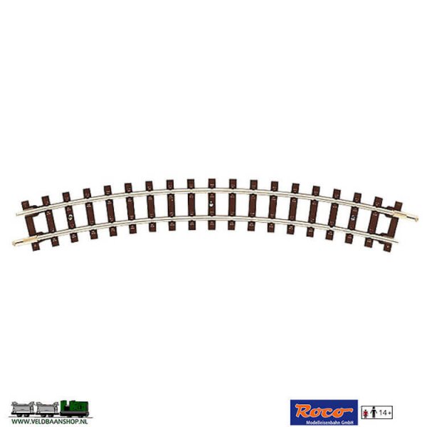 Roco 32204 gebogen smalspoor veldbaanrails H0e