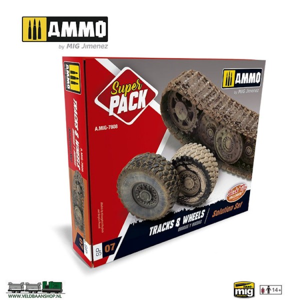 Ammo MIG 7808 super pack track and wheels