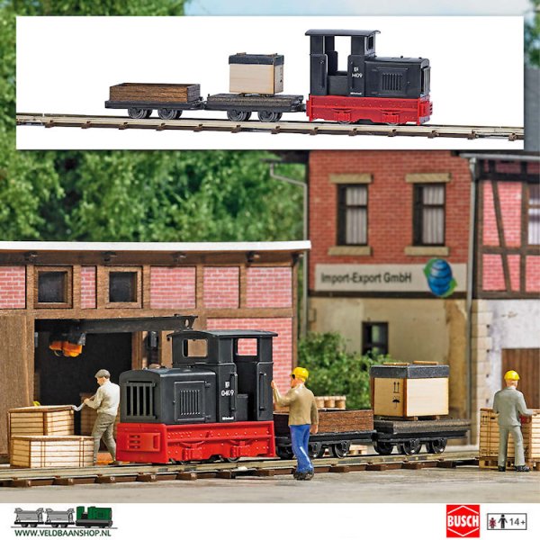 Busch 12016 feldbahn startset goederentransport h0f