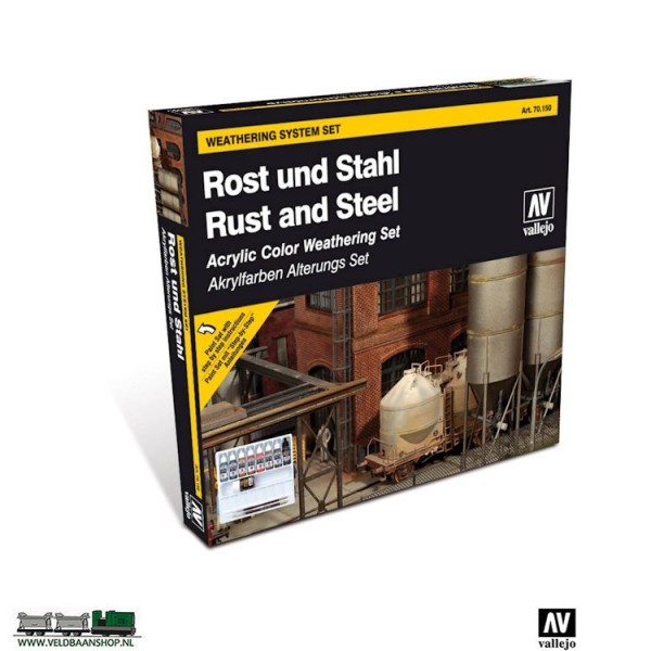 Vallejo 70150 Rust and Steel Weathering Set