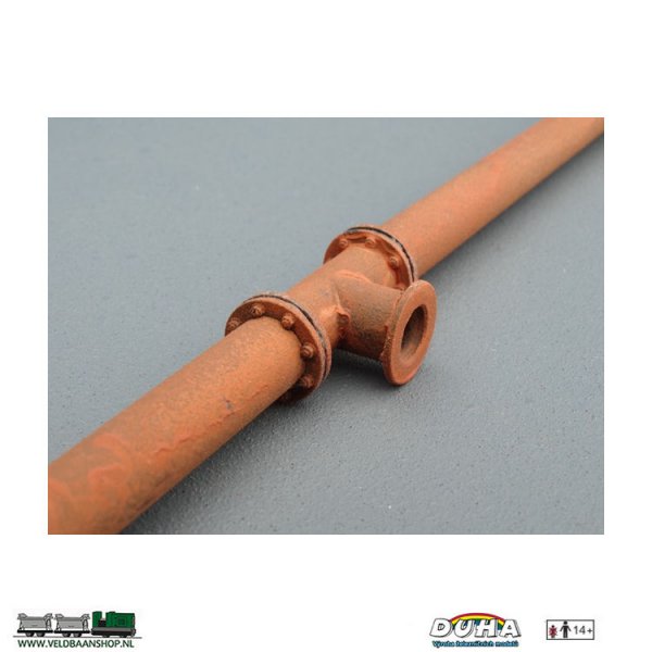 DUHA 11401 Rohre "T", Flansch m. Schraube 0.8mm