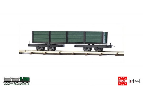 Busch 12246 Platte wagen + schotten Veldbaanshop.nl