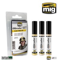 MIG 7500 Ammo MIG Jimenez Oilbrusher Flesh tones set
