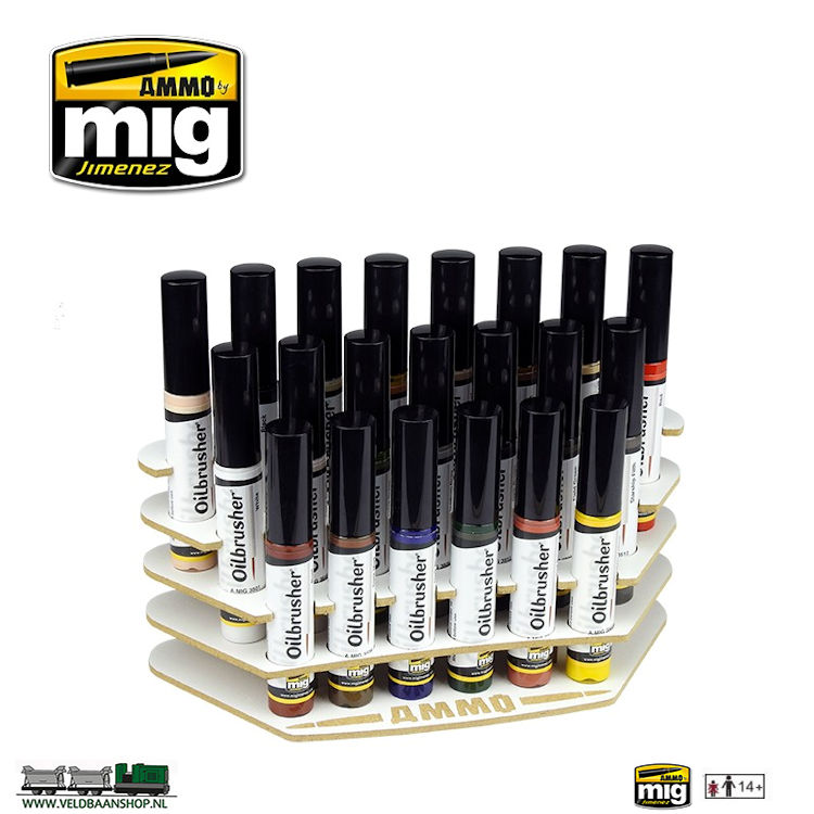 MIG AMMO 7500 Oilbrusher Flesh Tones Set – Sunny, Light & Basic Flesh Paints