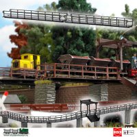 Busch 12385 veldspoor bruggen recht 2 stuks H0