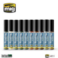 MIG Streaking Brushers set of 10