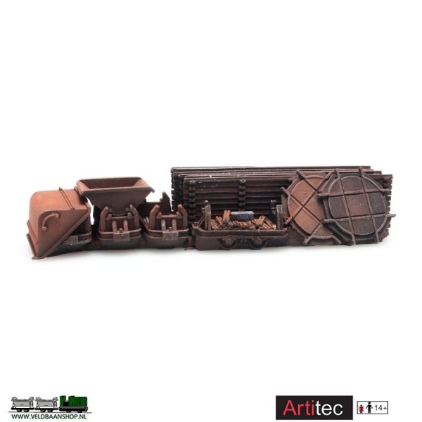 Artitec 48780161 Lading veldspoorrails en kiep-lorries Veldbaanshop.nl