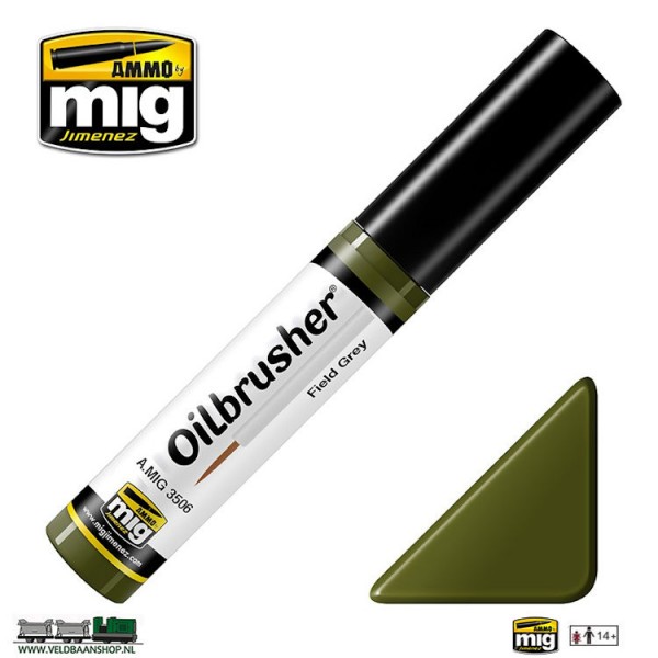 MIG 3506 Ammo MIG Jimenez Oilbrusher Field Green Veldbaanshop.nl