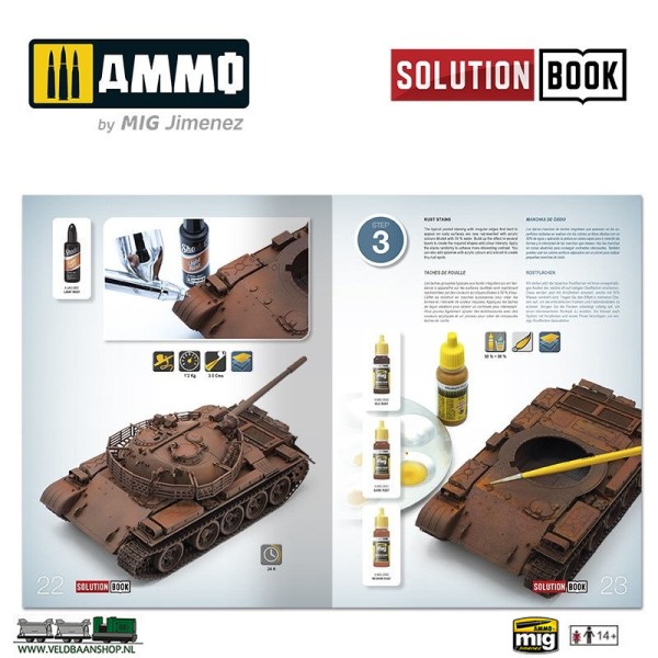 Ammo MIG 7719 Solution Box 12 Realistic Rust effects