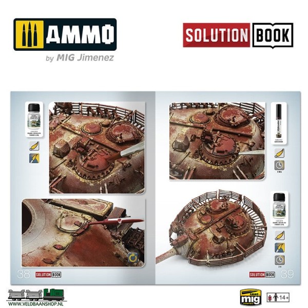 Ammo MIG 7719 Solution Box 12 Realistic Rust effects