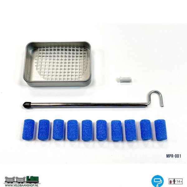 Mini-Roller MPR-001 Maxi-rollerset 22 x15 mm 10 stuks