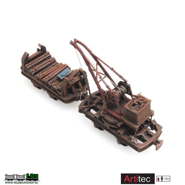 Artitec 387.393 Lorrie met kraan dummy gereed model