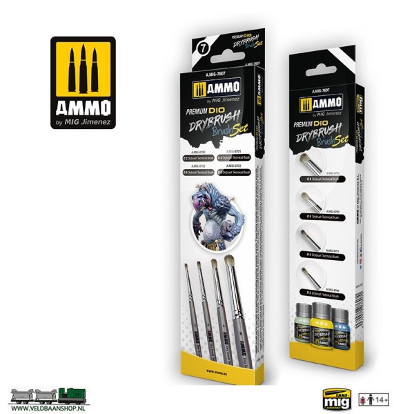 AMMO MIG 7607 dio drybrush set