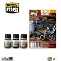 Ammo MIG 7402 Engines Set Set 3 potjes 35ml