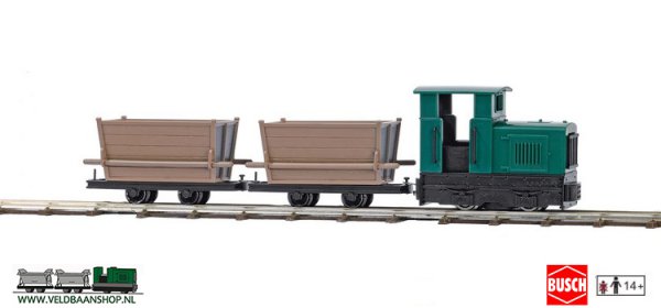 Busch 12001 veldbaan startset turfwagen Veldbaanshop.nl